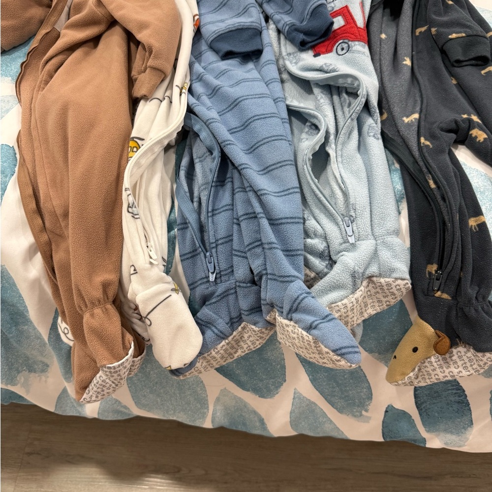 53 pieces of baby boy clothes. 12 months